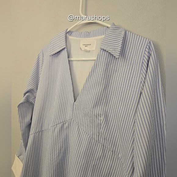 Pomander Place Blue Stripe Cannes Maxi Dress - Picture 4 of 9